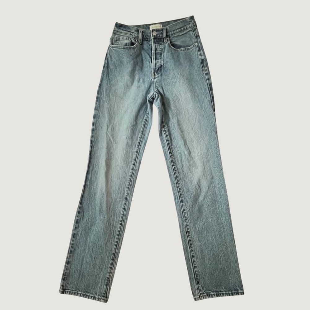 PacSun Stretch Dad Jean Light Wash Blue High Rise Denim 24
